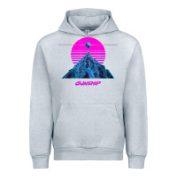 Heather Grey pink sun   official gunship t shirt Urban Hoodie - linhVisuals