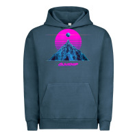 Pigment Midnight Navy pink sun   official gunship t shirt Urban Hoodie - linhVisuals