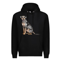 Black catahoula leopard dog Premium Hoodie - LillyAllenDesigns