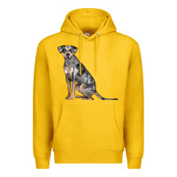 Lemon catahoula leopard dog Premium Hoodie - LillyAllenDesigns
