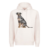 Pale Pink catahoula leopard dog Premium Hoodie - LillyAllenDesigns