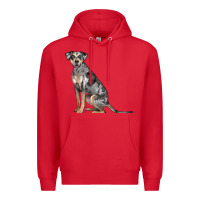 Red catahoula leopard dog Premium Hoodie - LillyAllenDesigns