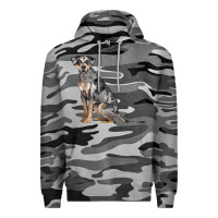 Slate Camo catahoula leopard dog Premium Hoodie - LillyAllenDesigns