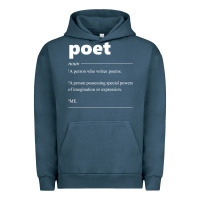 Pigment Midnight Navy poet definition funny for poet drama poetry poems t shirt Urban Hoodie - linhVisuals