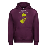 Mauve Wine home of the jersey devil   new jersey, usa t shirt Urban Hoodie - linhVisuals