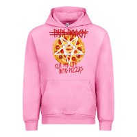 Fuchsia Pink papa roach   official merchandise  cut my life into pizzas t shirt Urban Hoodie - linhVisuals