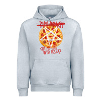 Heather Grey papa roach   official merchandise  cut my life into pizzas t shirt Urban Hoodie - linhVisuals