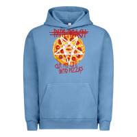 Pigment Pebble Blue papa roach   official merchandise  cut my life into pizzas t shirt Urban Hoodie - linhVisuals