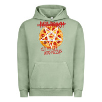 Pigment Oil Green papa roach   official merchandise  cut my life into pizzas t shirt Urban Hoodie - linhVisuals