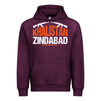 Mauve Wine sikh khalistan zindabad singh punjabi t shirt Urban Hoodie - linhVisuals