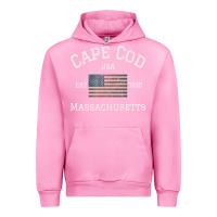 Fuchsia Pink cape cod massachusetts american flag usa travel vintage pullover hoodi Urban Hoodie - linhVisuals