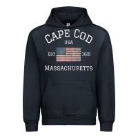 Navy cape cod massachusetts american flag usa travel vintage pullover hoodi Urban Hoodie - linhVisuals