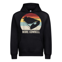 Black retro more cowbell shirt funny drummer gift vintage t shirt Urban Hoodie - linhVisuals