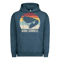 Pigment Midnight Navy retro more cowbell shirt funny drummer gift vintage t shirt Urban Hoodie - linhVisuals