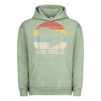 Pigment Oil Green retro more cowbell shirt funny drummer gift vintage t shirt Urban Hoodie - linhVisuals