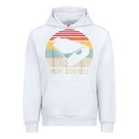 White retro more cowbell shirt funny drummer gift vintage t shirt Urban Hoodie - linhVisuals