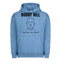Pigment Pebble Blue bobby hill that boy ain't right [tw] Urban Hoodie - linhVisuals
