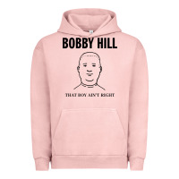 Pigment Salmon bobby hill that boy ain't right [tw] Urban Hoodie - linhVisuals