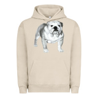 Pigment French Oak English Bulldog Art Urban Hoodie - linhVisuals