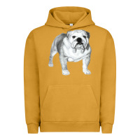 Pigment Peanut Butter English Bulldog Art Urban Hoodie - linhVisuals