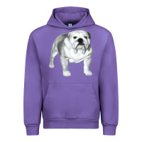 Tulip English Bulldog Art Urban Hoodie - linhVisuals