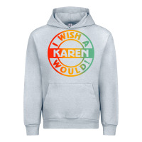 Heather Grey i wish a karen would t shirt Urban Hoodie - linhVisuals
