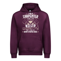 Mauve Wine i can't fix stupid   funny carpentry woodworking carpenter t shirt Urban Hoodie - linhVisuals