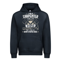 Navy i can't fix stupid   funny carpentry woodworking carpenter t shirt Urban Hoodie - linhVisuals