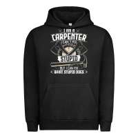 Pigment Black i can't fix stupid   funny carpentry woodworking carpenter t shirt Urban Hoodie - linhVisuals