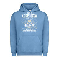 Pigment Pebble Blue i can't fix stupid   funny carpentry woodworking carpenter t shirt Urban Hoodie - linhVisuals