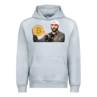 Heather Grey el salvador bitcoin bukele legal tender cryptocurrency btc t shirt Urban Hoodie - linhVisuals
