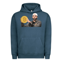 Pigment Midnight Navy el salvador bitcoin bukele legal tender cryptocurrency btc t shirt Urban Hoodie - linhVisuals