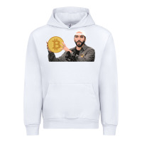 White el salvador bitcoin bukele legal tender cryptocurrency btc t shirt Urban Hoodie - linhVisuals
