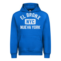 Cobalt el bronx nueva york nyc gym style distressed white print t shirt Urban Hoodie - linhVisuals