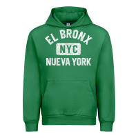 Emerald el bronx nueva york nyc gym style distressed white print t shirt Urban Hoodie - linhVisuals