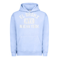 Pigment Grape Ice el bronx nueva york nyc gym style distressed white print t shirt Urban Hoodie - linhVisuals
