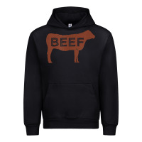 Black beef t shirt, beef cattle shirt Urban Hoodie - linhVisuals