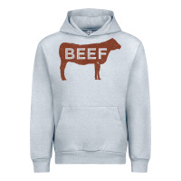 Heather Grey beef t shirt, beef cattle shirt Urban Hoodie - linhVisuals