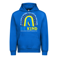 Cobalt be kind down syndrome awareness blue ribbon rainbow march 21 t shirt Urban Hoodie - linhVisuals