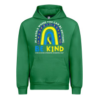Be Kind Down Syndrome Awareness Blue Ribbon Rainbow March 21 T Shirt Urban Hoodie | Teevron