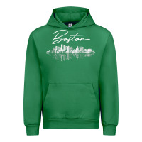 Emerald boston skyline t shirt for women, men, girls & boys Urban Hoodie - linhVisuals