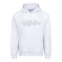 White boston skyline t shirt for women, men, girls & boys Urban Hoodie - linhVisuals
