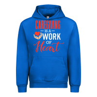 Cobalt caregiving is a work of heart caregiver gifts for men, women t shirt Urban Hoodie - linhVisuals