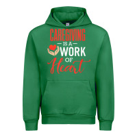 Emerald caregiving is a work of heart caregiver gifts for men, women t shirt Urban Hoodie - linhVisuals