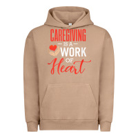 Pigment Burro caregiving is a work of heart caregiver gifts for men, women t shirt Urban Hoodie - linhVisuals