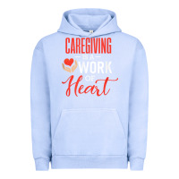 Pigment Grape Ice caregiving is a work of heart caregiver gifts for men, women t shirt Urban Hoodie - linhVisuals