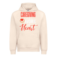 Sandshell caregiving is a work of heart caregiver gifts for men, women t shirt Urban Hoodie - linhVisuals
