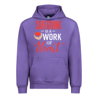 Tulip caregiving is a work of heart caregiver gifts for men, women t shirt Urban Hoodie - linhVisuals