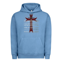 Pigment Pebble Blue knights templar crusader cross ring order be without fear t shirt Urban Hoodie - linhVisuals