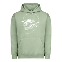 Pigment Oil Green creepy cool egirl eboy pastel goth vaporwave glitch skull sweatshirt Urban Hoodie - linhVisuals
